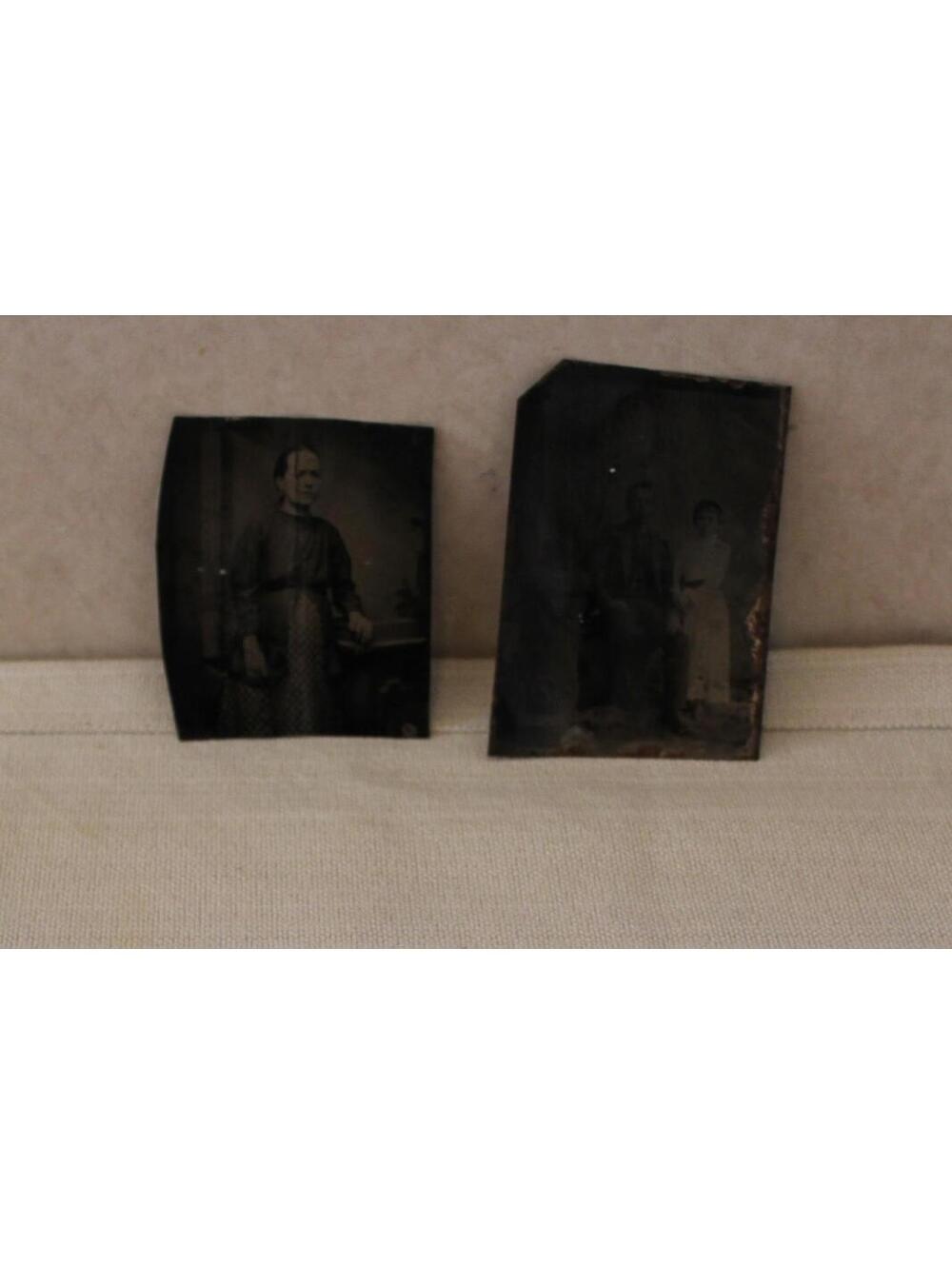 Antique Tintype Photograph - Set of 2
